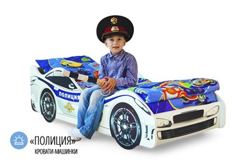 Детская кровать-машина Полиция в Нальчике - предосмотр 1