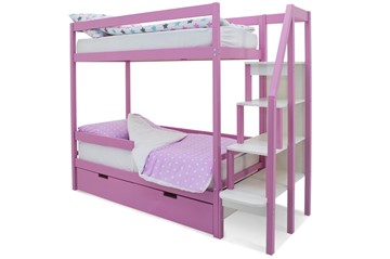 Двухэтажная кровать Svogen розовый в Нальчике