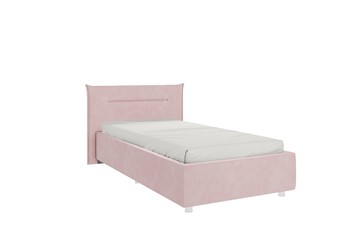 Кровать в детскую 0.9 Альба, нежно-розовый (велюр) в Нальчике