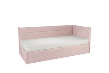 Кроватка 0.9 Альба (Тахта), нежно-розовый (велюр) в Нальчике