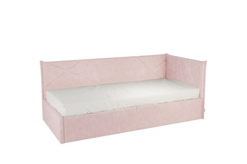 Кровать в детскую 0.9 Бест (Тахта), нежно-розовый (велюр) в Нальчике