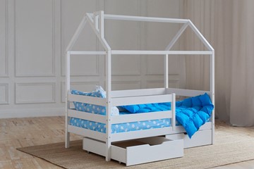 Детская кровать Домик с ящиками, цвет белый в Нальчике - предосмотр 2