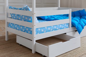 Детская кровать Домик с ящиками, цвет белый в Нальчике - предосмотр 3