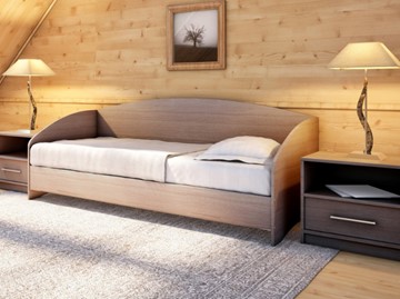 Подростковая кровать Этюд Софа, 90х200, ясень шимо темный в Нальчике