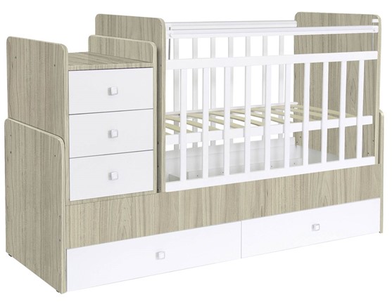 Детская кровать Фея 1100 Вяз-белый в Нальчике - изображение