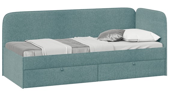 Кровать в детскую Молли тип 1 (80), Микровелюр Scandi Indigo 11 в Нальчике - изображение