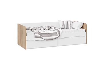 Кровать в детскую Порто ТД-393.12.01 (Яблоня беллуно/Белый софт) в Нальчике