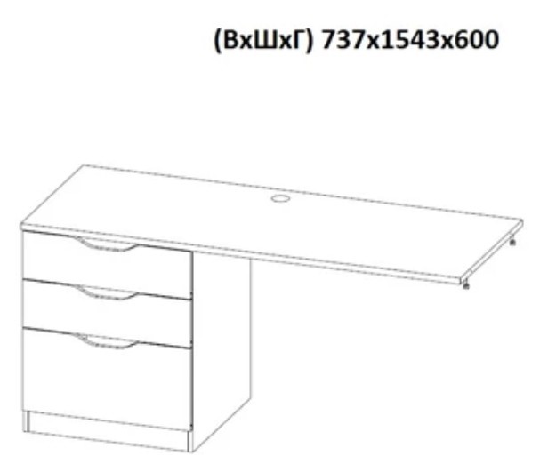 Кровать-чердак с письменным столом и шкафом POLINI Kids Simple Белый / Серый в Нальчике - изображение 6