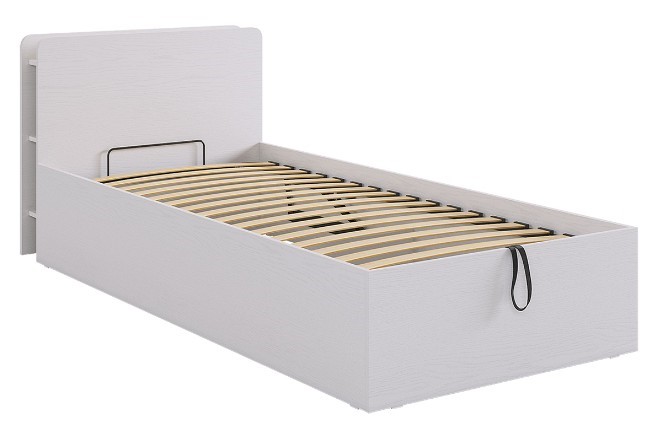 Кроватка с подъемным механизмом Юниор 90х200 (белое дерево) в Нальчике - изображение 1
