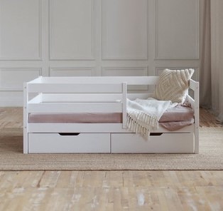 Детская кровать Софа с ящиками, цвет белый в Нальчике