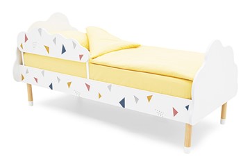 Кровать в детскую Stumpa Облако "Треугольники желтый, синий, розовый" в Нальчике