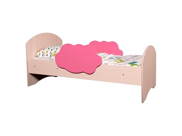Детская кровать Тучка, корпус Дуб млечный, фасад Розовый в Нальчике