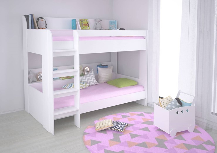 Кровать в детскую POLINI Kids Simple 5000 Белый в Нальчике - изображение 3