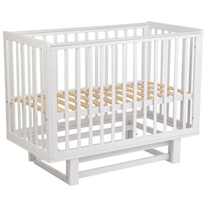 Кровать для новорожденных серия 3400 POLINI Kids Simple 340 с маятником Белый в Нальчике
