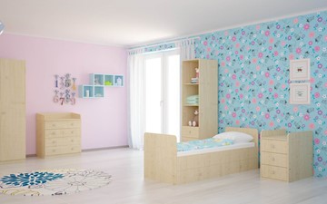 Детская кровать с комодом POLINI Kids Simple 1100 Натуральный в Нальчике - предосмотр 4