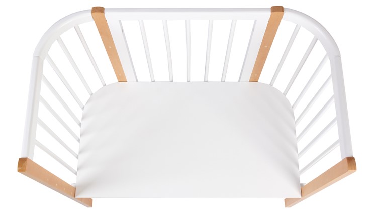 Кроватка-трансформер POLINI Kids Simple 120 Белый / Бук в Нальчике - изображение 4