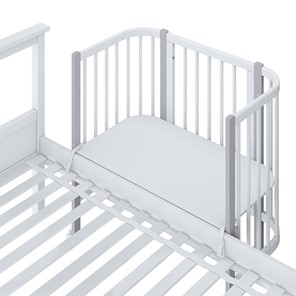 Детская кровать POLINI Kids Simple 120 Белый / Серый в Нальчике - предосмотр 4