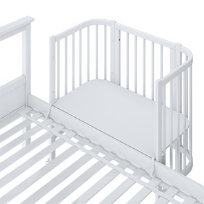 Кроватка приставная POLINI Kids Simple 120 Белый в Нальчике - предосмотр 5