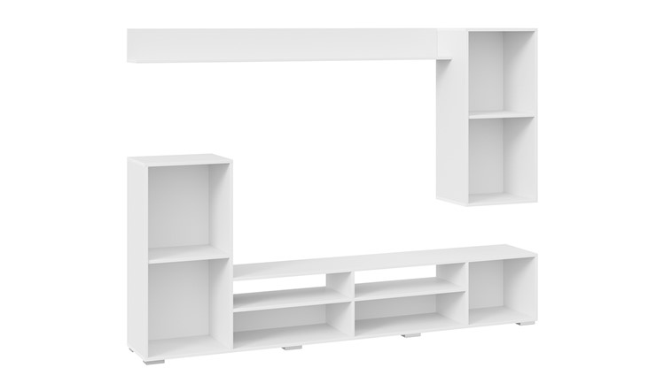 Гарнитур в гостиную Моретти (Белый, Белый глянец) в Нальчике - изображение 3