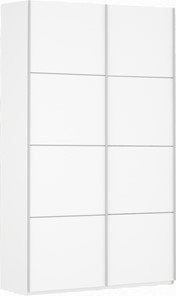 Шкаф 2-х дверный Прайм (ДСП/ДСП) 1200x570x2300, белый снег в Нальчике