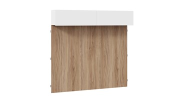 Шкаф настенный с декоративными панелями Порто (366) СМ-393.21.023-24 (Белый жемчуг/Яблоня беллуно/Белый софт) в Нальчике