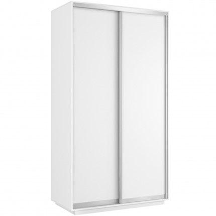Шкаф 2-дверный Хит (ДСП), 1200x600x2200, белый снег в Нальчике - изображение