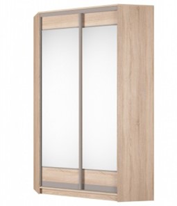 Угловой шкаф Аларти (YA-230х1250(602) (2) Вар. 5; двери D2+D2), с зеркалом в Нальчике - предосмотр