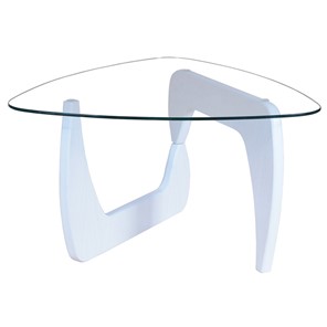 Стеклянный столик Берген-3, белый в Нальчике