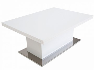 Журнальный стол-трансформер Slide GL, белый суперглянец в Нальчике - предосмотр