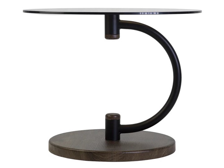 Стеклянный столик Дуэт 13Н (черный-дуб маррон-тонированное) в Нальчике - изображение 1