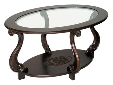 Стеклянный столик Овация-С, темно-коричневый в Нальчике