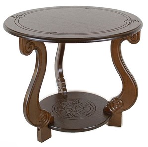 Круглый столик Грация М (Темно-коричневый) в Нальчике