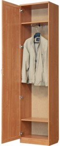 Шкаф одностворчатый 107 с выдвижной штангой, цвет Дуб Сонома в Нальчике - предосмотр 1