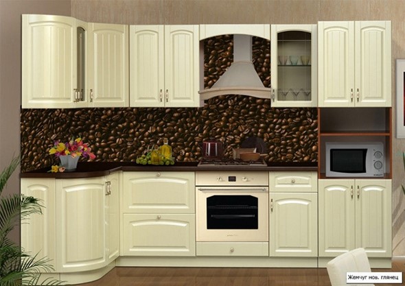 Кухонный угловой гарнитур Кантри 1330х2800 в Нальчике - изображение