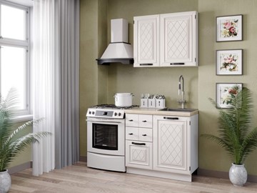 Модульный кухонный гарнитур Марина 1500(Белый/Алебастр) в Нальчике
