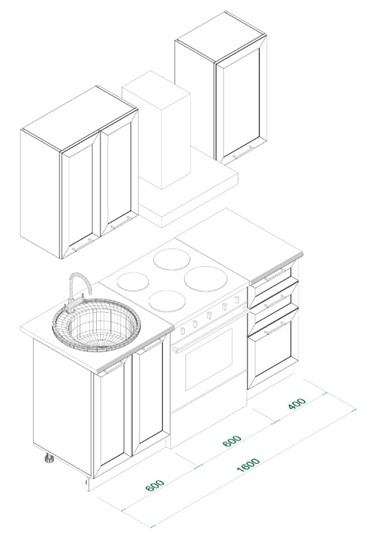Кухонный гарнитур МК РИВЬЕРА Комплект №1 1,0м ПВХ Белый в Нальчике - изображение 5