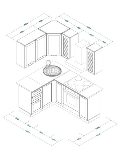 Кухонный гарнитур МК РИВЬЕРА Комплект №9 1,4х1,8м угловая ПВХ Белый в Нальчике - изображение 8