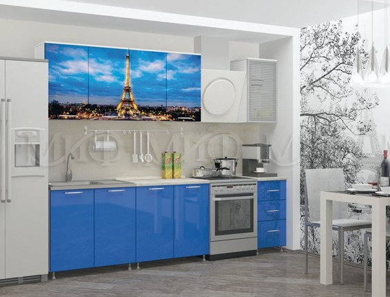 Гарнитур на кухню фотопечать Париж 1,8 в Нальчике - изображение