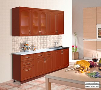 Кухонный гарнитур Классика 2000, цвет Итальянский орех в Нальчике - предосмотр