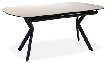 Кухонный стол раскладной Шамони 1CX 140х85 (Oxide Avorio/Графит) в Нальчике - предосмотр