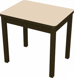 Кухонный стол раздвижной Бари дерево №8 (стекло молочное/венге) в Нальчике - предосмотр