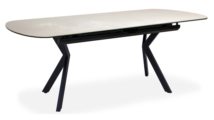 Кухонный стол раскладной Шамони 3CX 180х95 (Oxide Avorio/Графит) в Нальчике - изображение 1