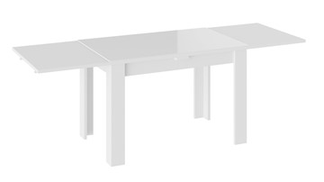 Стол раздвижной Норман тип 1, цвет Белый/Стекло белый глянец в Нальчике - предосмотр 1
