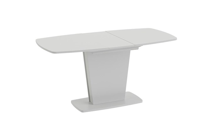 Раздвижной стол Честер тип 2, цвет Белый/Стекло белый глянец в Нальчике - изображение 1