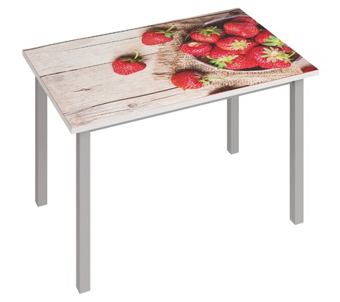 Кухонный раскладной стол Фристайл-3, Клубника в Нальчике - изображение