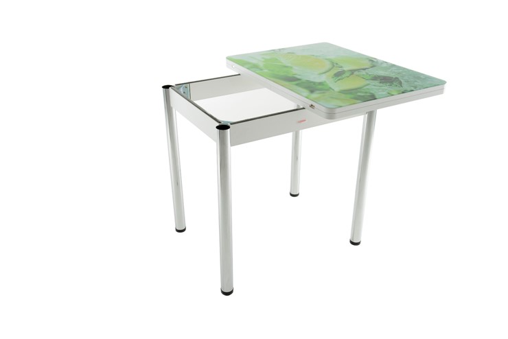Кухонный стол раздвижной Бари дерево №8 (стекло молочное/венге) в Нальчике - изображение 2