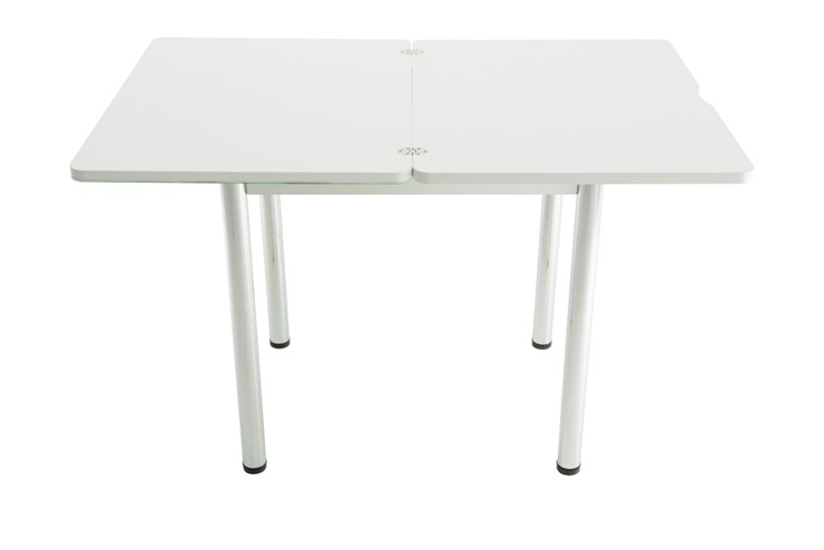 Кухонный стол раздвижной Бари дерево №8 (стекло молочное/венге) в Нальчике - изображение 4