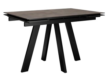 Кухонный стол раскладной DikLine DM120 Хромикс бронза / опоры черные в Нальчике