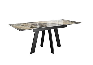 Кухонный раскладной стол DikLine SKM120 Керамика Amadeus/подстолье черное/опоры черные в Нальчике - предосмотр 3