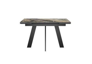 Кухонный раскладной стол DikLine SKM120 Керамика Amadeus/подстолье черное/опоры черные в Нальчике - предосмотр 7